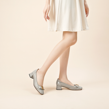 Load image into Gallery viewer, Audrey Mid-heeled Shoes, Etoupe