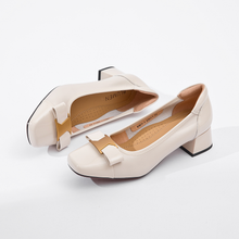 Load image into Gallery viewer, Audrey Mid-heeled Shoes, White