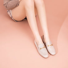 Load image into Gallery viewer, Horsebit Loafer, Cream Beige
