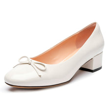 Load image into Gallery viewer, Bonbons Mid-heeled Shoes, White
