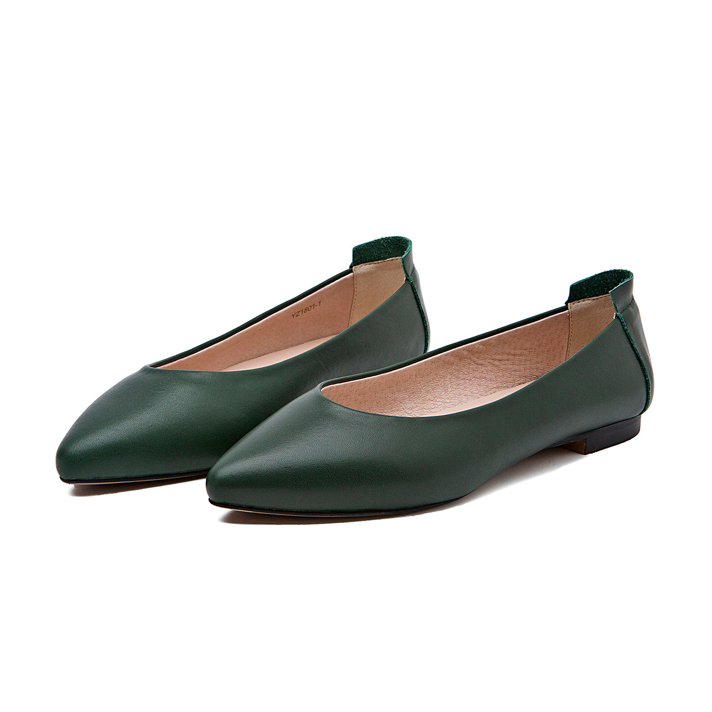 Men's Flat Shoes Manovia 52 | Himalaya Green Leather | Derna.it