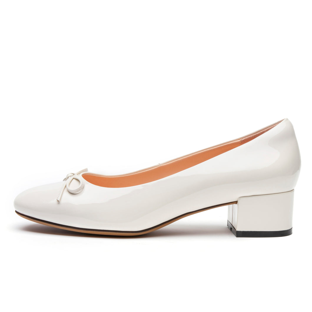 Bonbons Mid-heeled Shoes, White